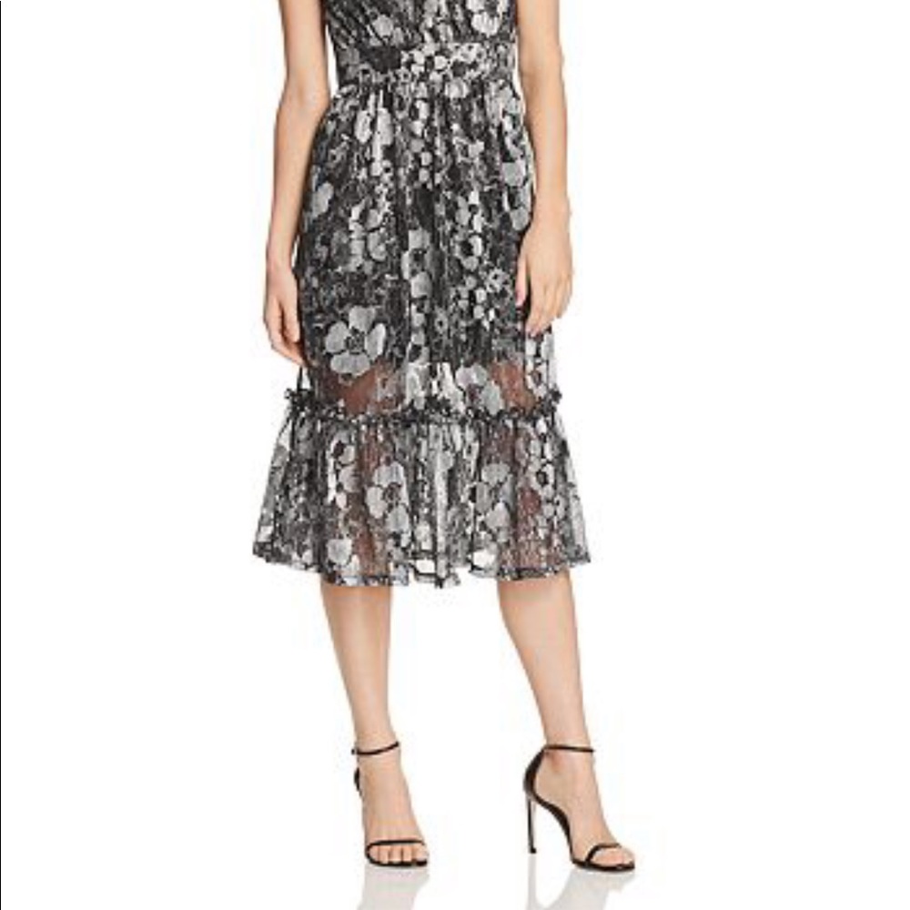 Flirty Silver/Black Michael Kors Dress - Picture 3 of 9